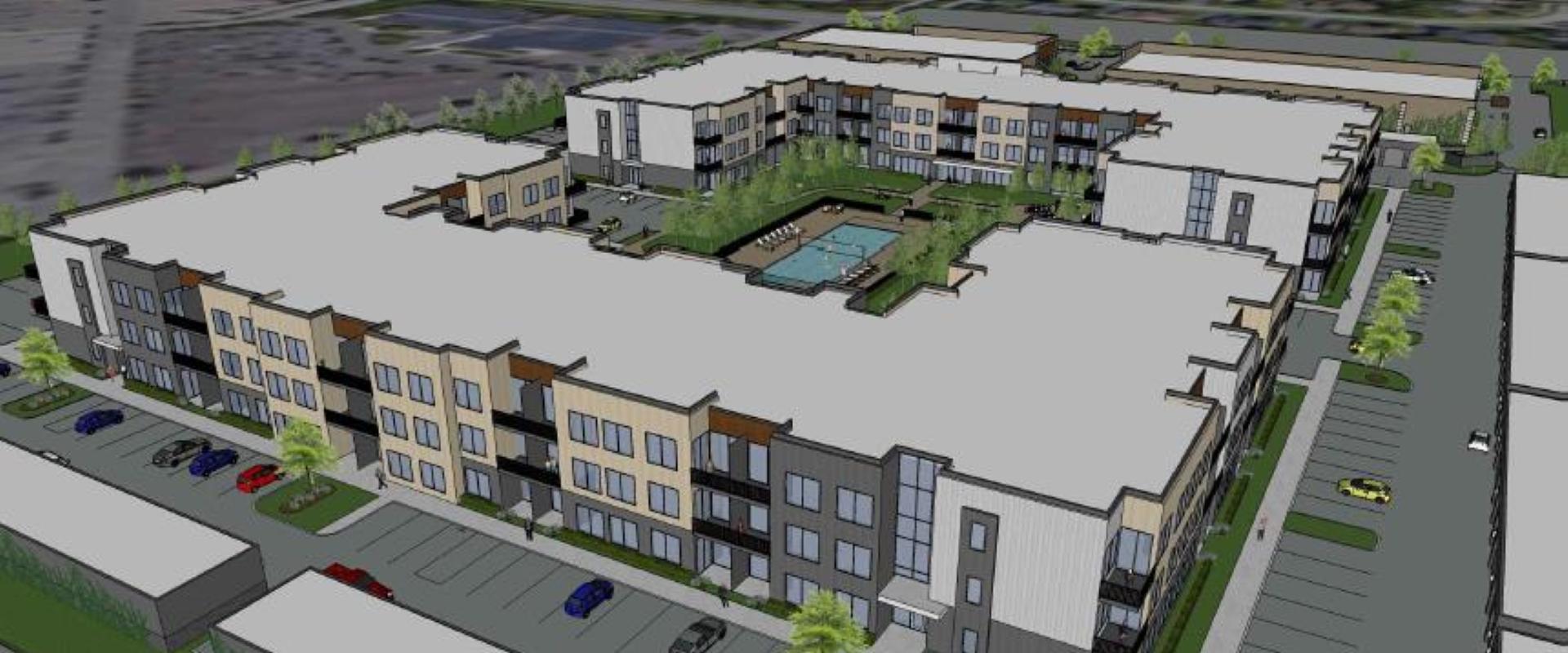 Haggerty Square Apartments Tower Construction